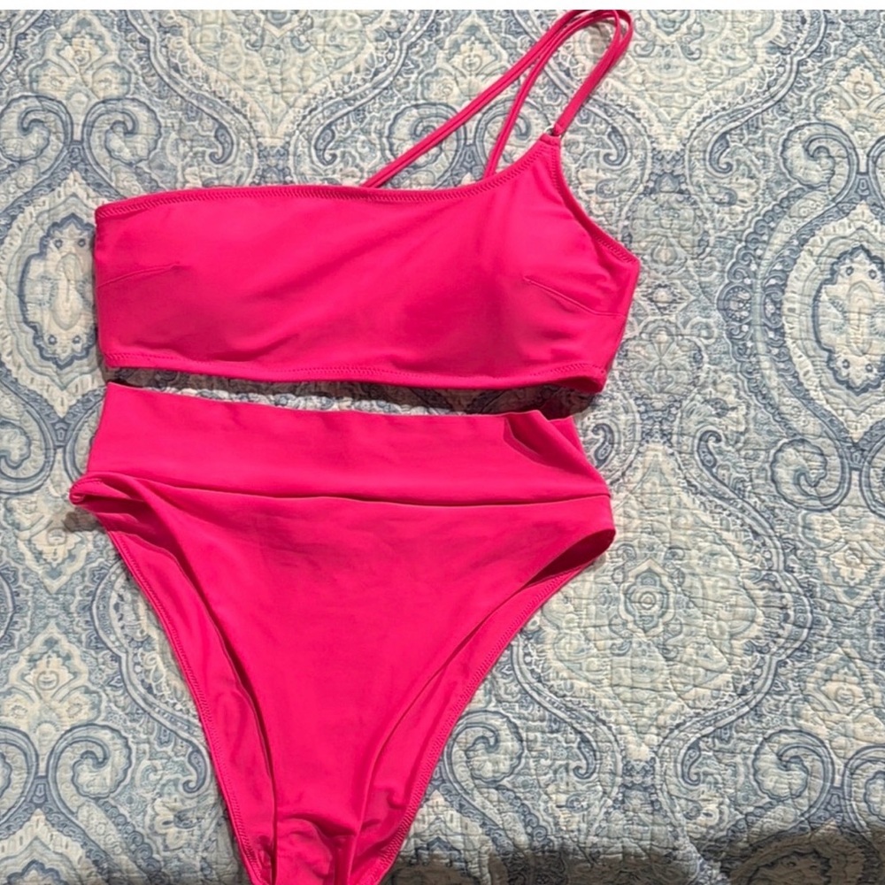 Aerie Vibrant Pink Bandeau Top